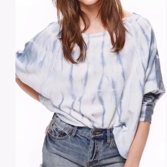 Free People Tops - Free people tie-dyed Terry front swing top